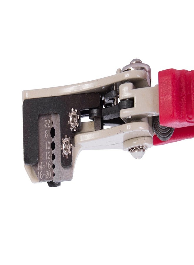 غاردنر بيندر ماكينة تجريد الأسلاك الأوتوماتيكية سهلة الاستخدام SE-92 من جاردنر بيندر، مقاس 22-8 AWG، سلك صلب أو مجدول، سهلة الضغط، تجرد الأسلاك حتى ⅞ بوصة كاملة، مقابض مانعة للانزلاق، بدون نتوءات، فكين مفتوحين أوتوماتيكيًا، لون أحمر - Image 4