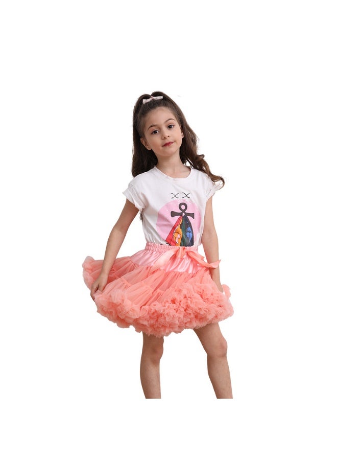 رايز تنورة الأطفال الزغباء تنورة الأميرة نصف تنورة - Image 2