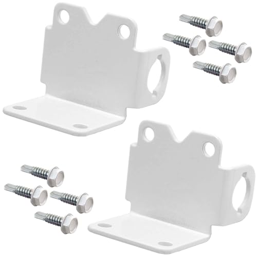 Jake Sales 36 Stainless Steel Vinyl Fence Gate Drop Rod Powder Coated WHITE AKA Gate Drop Pin Cane Bolt Drop Rods for Securing One Double Gate to the ground so the Other can be Latched to it - Image 3