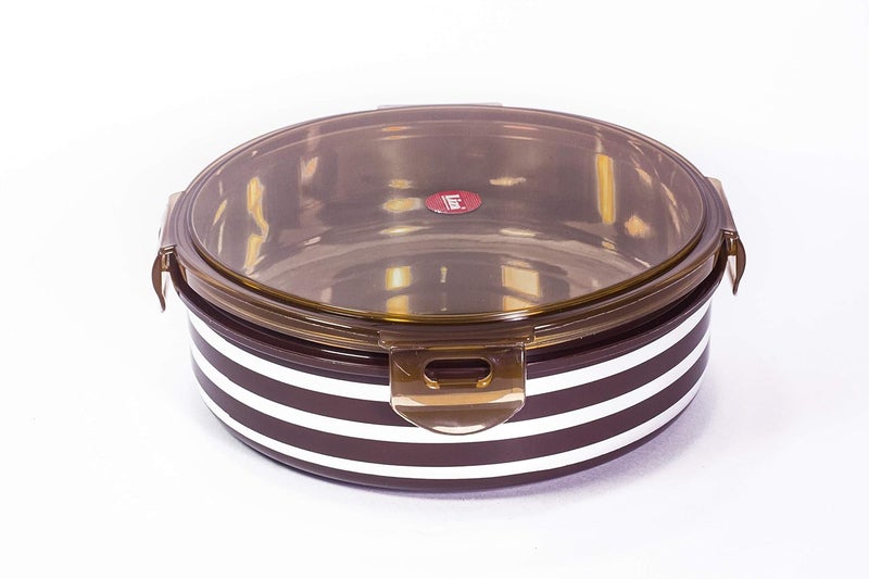 Liza Liza Alfy Stainless Steel Airtight Storage Container, 750 ml, Brown - Image 2