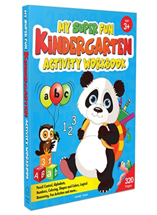 My Super Fun Kindergarten Activity Workbook For Children Pattern Writing Colors Shapes Numbers by Wonder House Books Paperback 