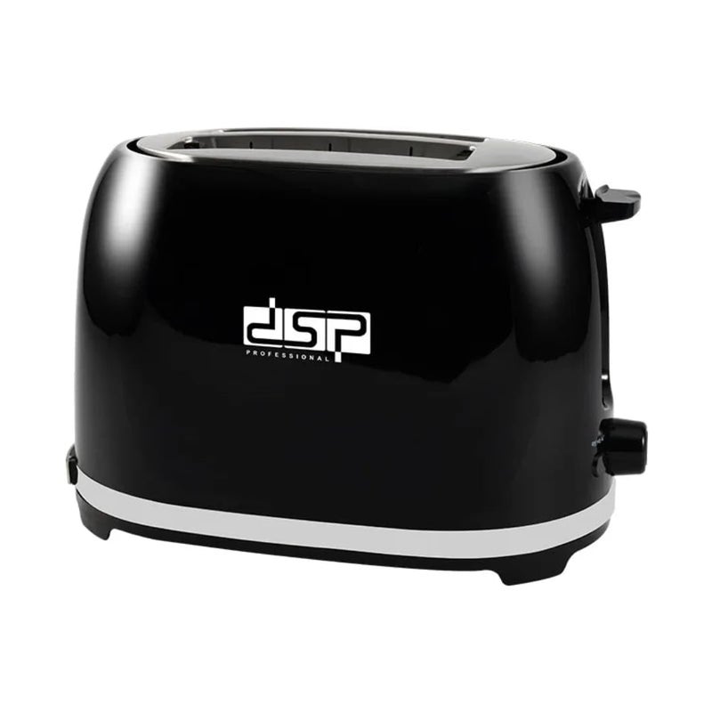 Bread Toaster, 850W, Electronic Control, Black, 15.5 x 12 x 3.8 cm - Image 1