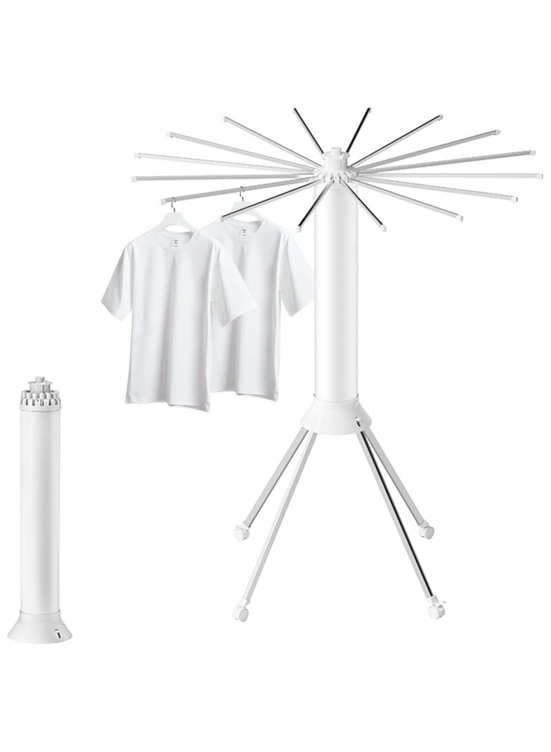 DubaiGallery Tripod Clothes Drying Rack Foldable Portable Space Saving Cylinder Laundry Stand for Indoor Outdoor Tripod Clothes Drying Rack - Image 1