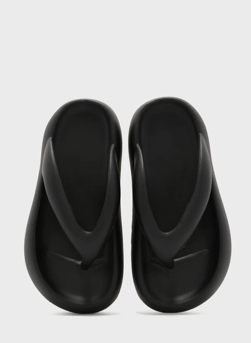 Ginger Platform Thong Slide
