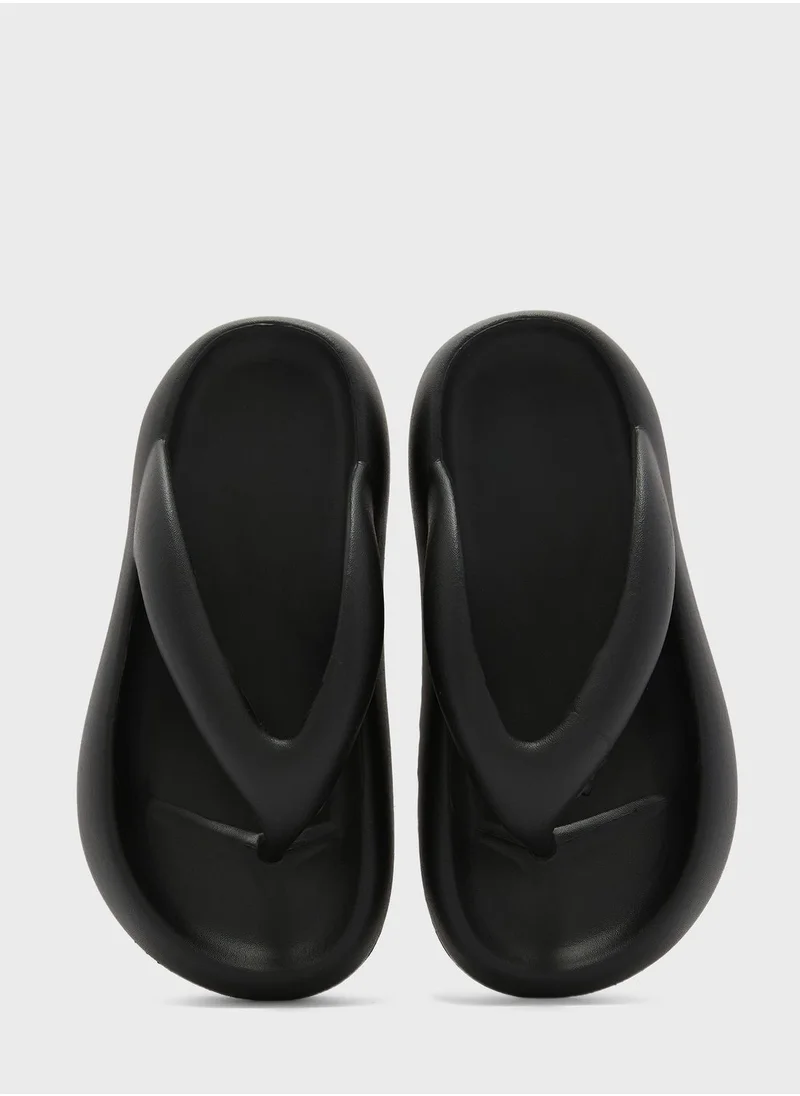 Ginger Platform Thong Slide