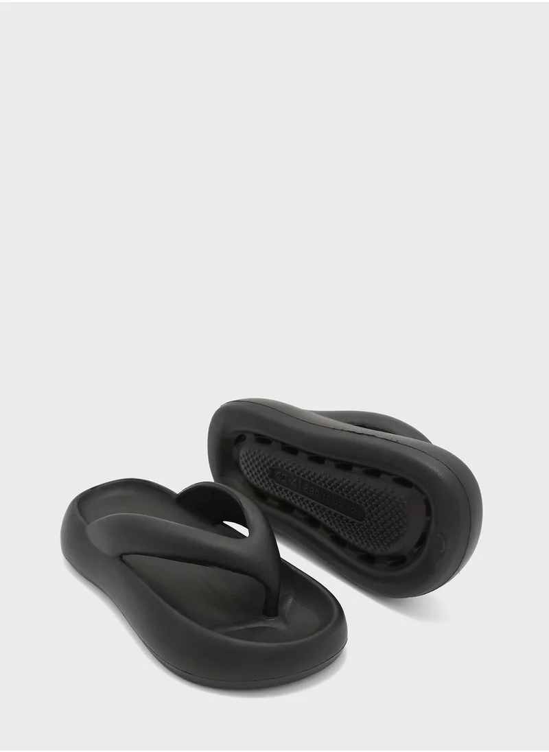 Ginger Platform Thong Slide