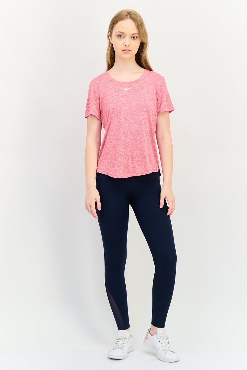 Nike Women Dri-fit Short Sleeve Training Top, Pink - Image 4