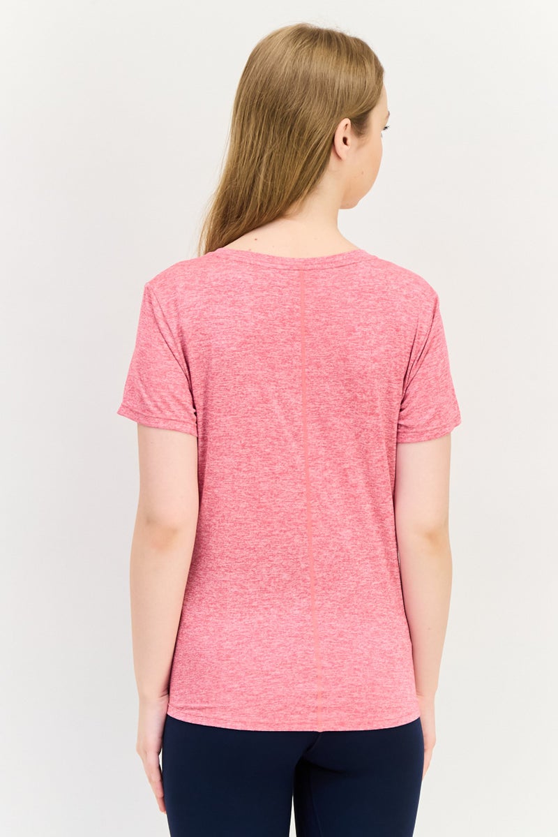 Nike Women Dri-fit Short Sleeve Training Top, Pink - Image 3