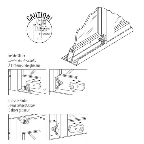 Defender Security U 9850 Lock, 1 in., Zamac Cast Housing w/Aluminum Bolt, White, Twist-In Action - Image 3