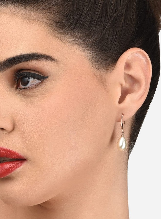 أيه إم أي مجموعة أمي المكونة من 3 أقراط حلقية متدلية من اللؤلؤ للنساء - ZPFK20127 - Image 4