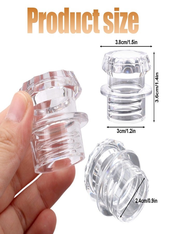 lasuroa 2 Pcs Coffee Percolator Top Replacement, Durable Transparent Plastic Percolator Knob Top Cover Suitable Machine Accessories Parts for All Kinds of Coffee Pots - Image 2