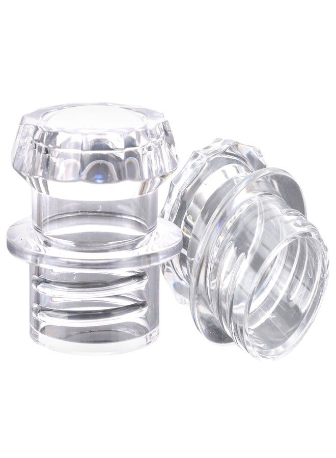 lasuroa 2 Pcs Coffee Percolator Top Replacement, Durable Transparent Plastic Percolator Knob Top Cover Suitable Machine Accessories Parts for All Kinds of Coffee Pots - Image 1