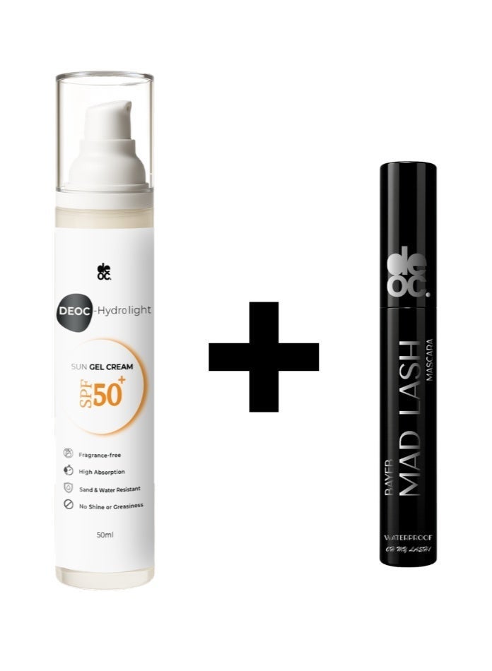 ديوك  Deoc sunscreen SPF 50+ & tubing mascara Bundle - Image 1
