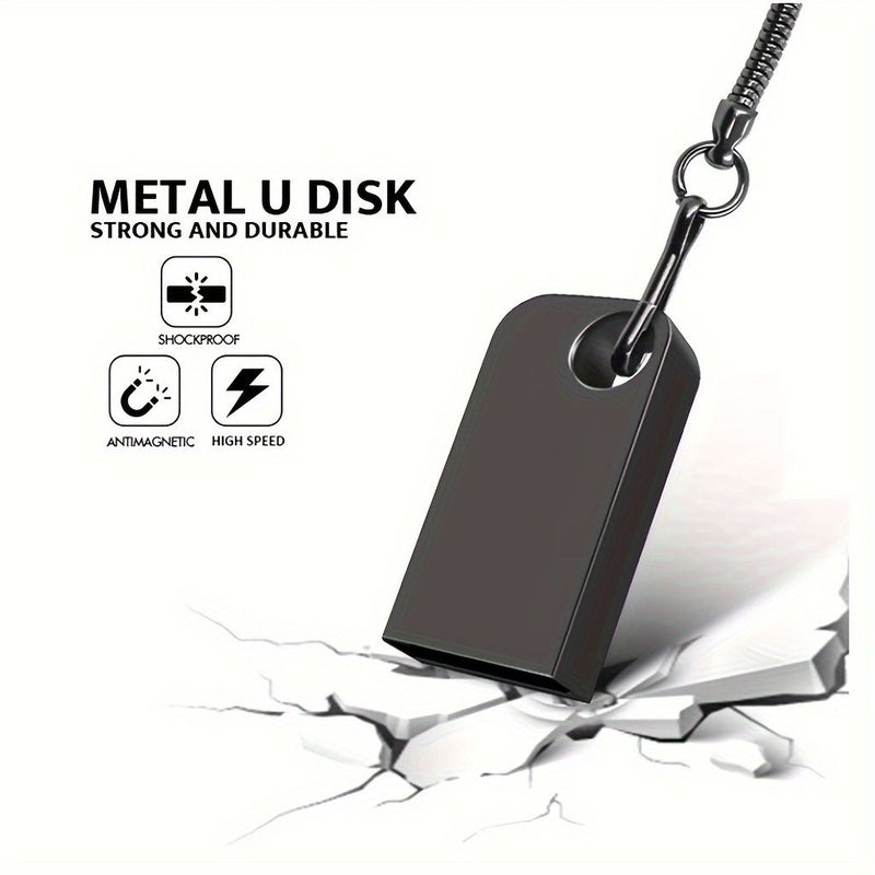 5 قطع من ذاكرة فلاش USB سعة 4 جيجا بايت USB 2.0 عالية السرعة مصنوعة من المعدن، مناسبة لأجهزة الكمبيوتر واللاب توب والتابلت والهواتف المحمولة ومشغلات الصوت في السيارة وأجهزة الألعاب - Image 1