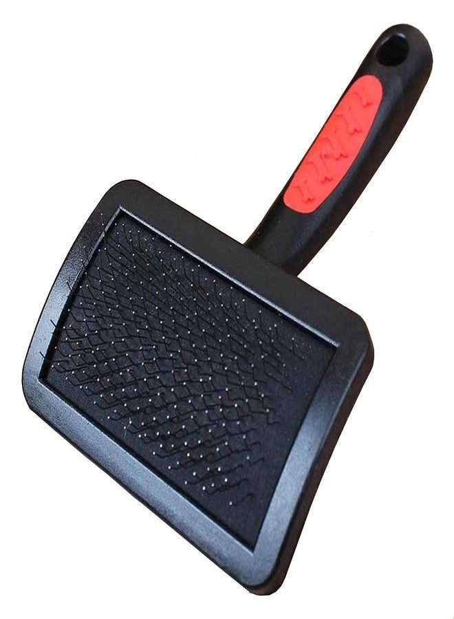 SRIPET فرشاة تنظيف SRIPET للكلاب والقطط، للشعر الطويل أو القصير (أحمر أسود، صغير) - Image 1