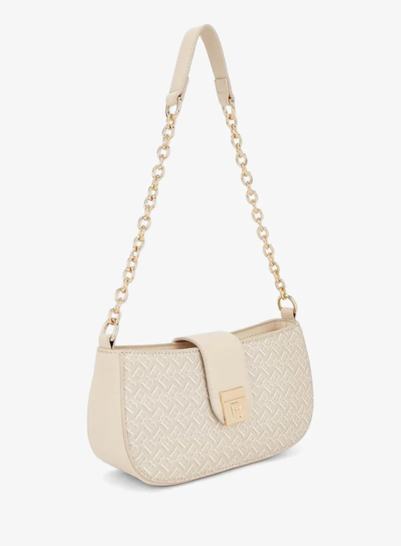 فلورا بيلا من شو إكسبرس Monogram Print Shoulder Bag With Magnetic Snap Closure