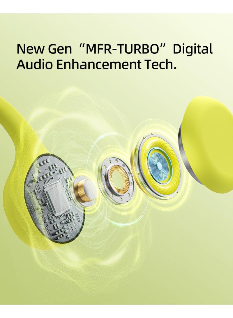 Wireless Bone Conduction Headphones - Ipx5 Waterproof, Long Battery Life, Open-Back Design, Stable Signal, Noise Isolation, Button Controls, Tangle-Free Cable, Type-C Charging, Compatible with Mobile Phones, Sports Headphones - Image 4