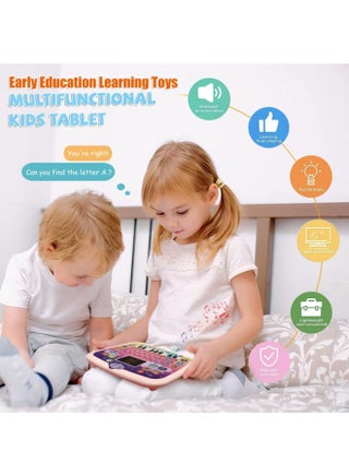 Assorted Color Kids Learning Tablet for Toddlers with LED Screen | Interactive Educational Toy Teaching Alphabet, Numbers, Words, Music & Math | Early Development Montessori Electronic Pad for Boys & Girls Age 3-6 | Smart Learning Tablet Gift for Kids - view 3