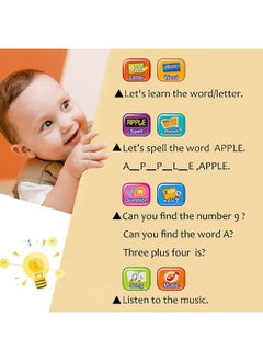 TOY GARDEN Kids Tablet Toddler Learning Pad with Teach Alphabet Numbers Word Music Math Early Development Interactive Electronic Toy for Boys & Girls 3 Years+,Montessori Toys for Babies  - Image 2