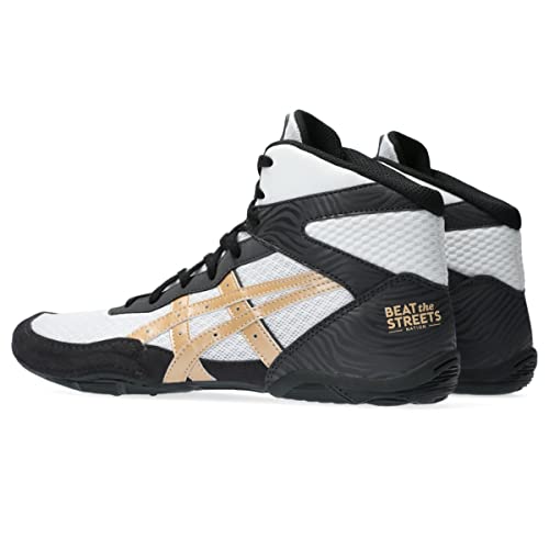 ASICS Men's Matflex 7 Wrestling Shoes, 6.5, White/Champagne - Image 3