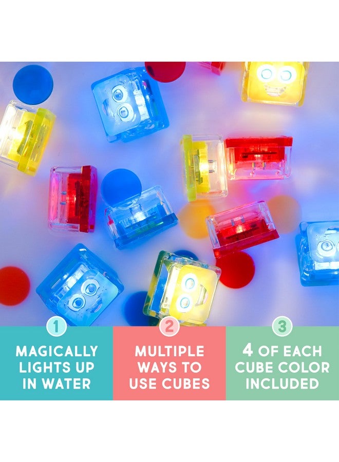 Glo Pals Water-Activated Light-Up Cubes Bundle for Sensory Play - 12 Pack (Primary Pals) - Image 2