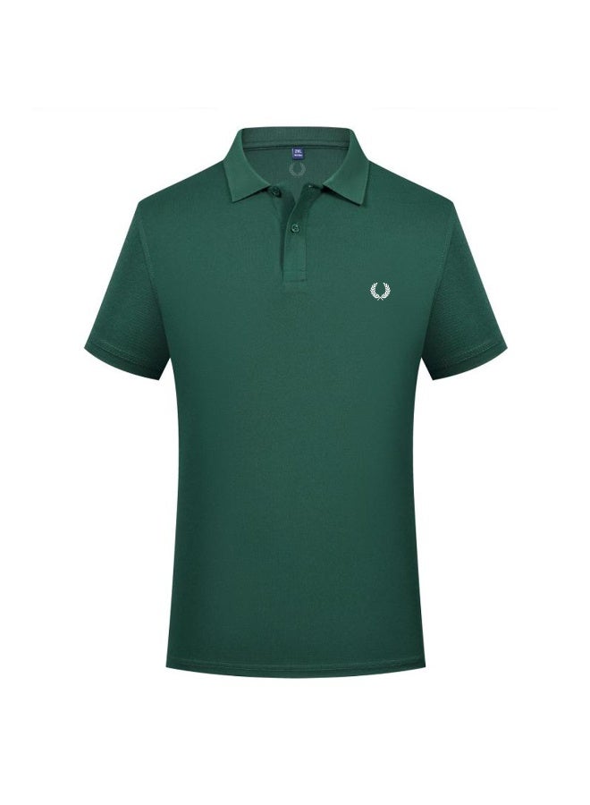 فريد بيري FRED PERRYPolo shirt for men and women summer solid color beaded cotton lapel short sleeve business commuter Joker shirt - Image 5
