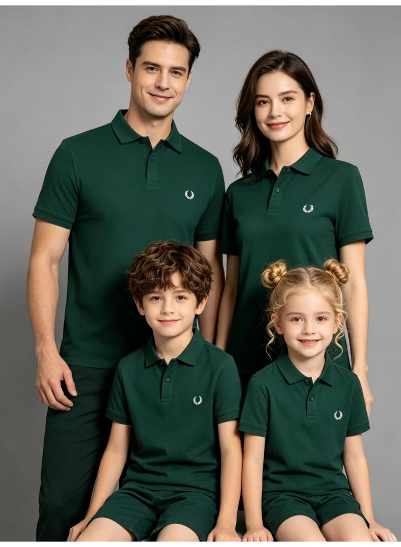 فريد بيري FRED PERRYPolo shirt for men and women summer solid color beaded cotton lapel short sleeve business commuter Joker shirt - Image 4