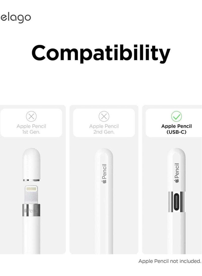 Elago Classic Pencil Case compatible with Apple Pencil USB-C Cover Sleeve, Classic Design Compatible with Magnetic Charging - Midnight Green - Image 2