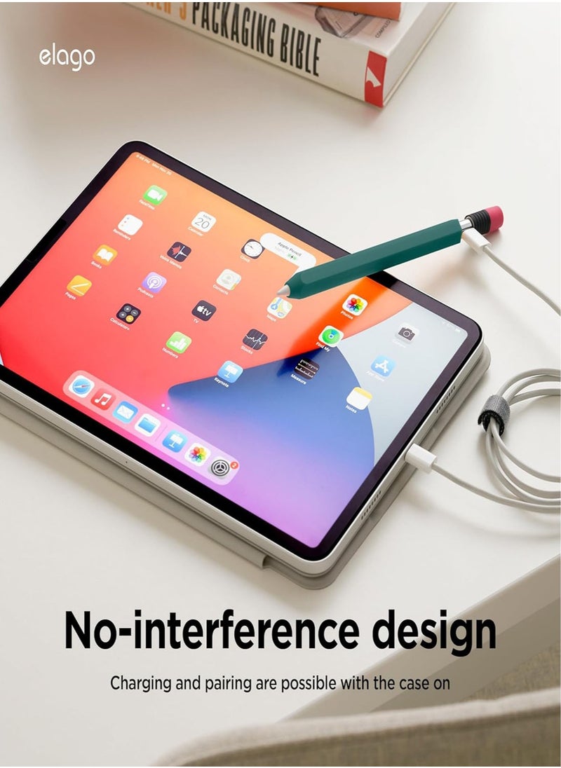 حافظة أقلام كلاسيكية متوافقة مع غطاء USB-C من Apple Pencil، تصميم كلاسيكي متوافق مع الشحن المغناطيسي - أخضر داكن - pzsku/ZF1BB2CE861E97ED557F6Z/45/_/1719234317/445c7cbf-3a8b-45cd-8ad2-83d9997a26b4