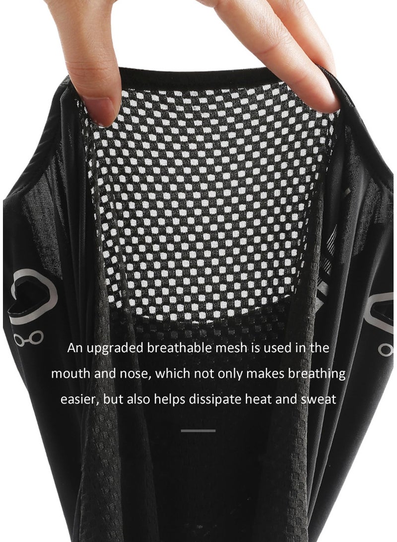 Balaclava Face Mask Sun Protection Cooling Full Face Cover with Brim, Essentials for Cycling, Fishing