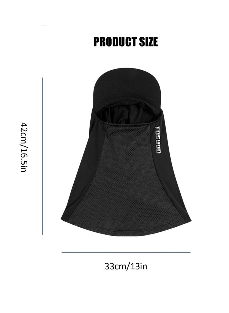 Balaclava Face Mask Sun Protection Cooling Full Face Cover with Brim, Essentials for Cycling, Fishing