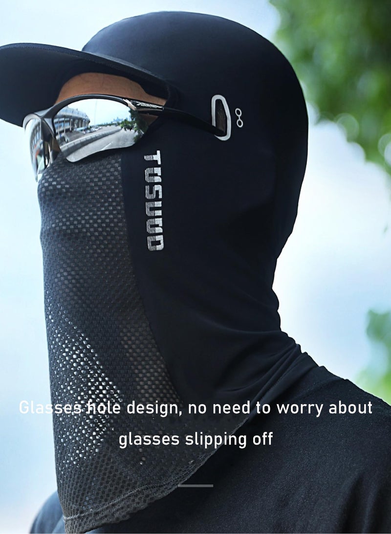 Balaclava Face Mask Sun Protection Cooling Full Face Cover with Brim, Essentials for Cycling, Fishing