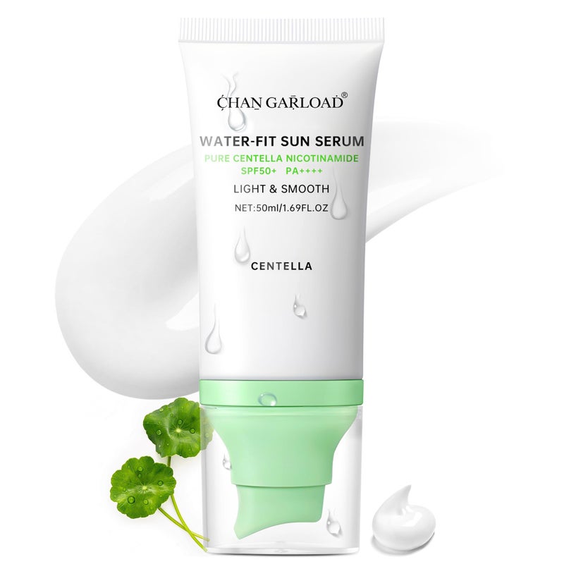 CHANGARLOAD Korean Sunscreen for Face & Body â€“ SPF 50+ Madagascar Centella Mineral Sunblock, Tinted Moisturizer with Hyaluronic Acid & Niacinamide, Lightweight, Hydrating & No White Cast, 50ml - Image 1