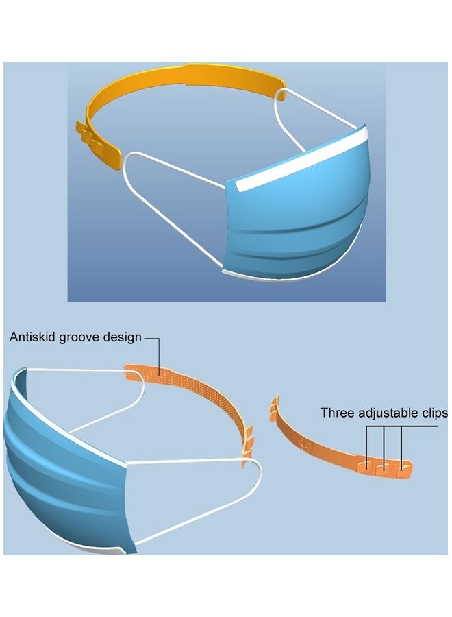 Alyashmac 1Pc Face Mask Ear Hook Buckle With Adjustable Ear Strap Extension In Soft Plastic For Disposable N95 And KF94 Mask - Image 3