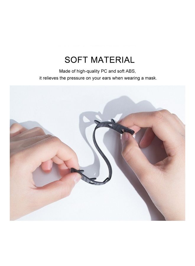 Alyashmac 1Pc Face Mask Ear Hook Buckle With Adjustable Ear Strap Extension In Soft Plastic For Disposable N95 And KF94 Mask - Image 4