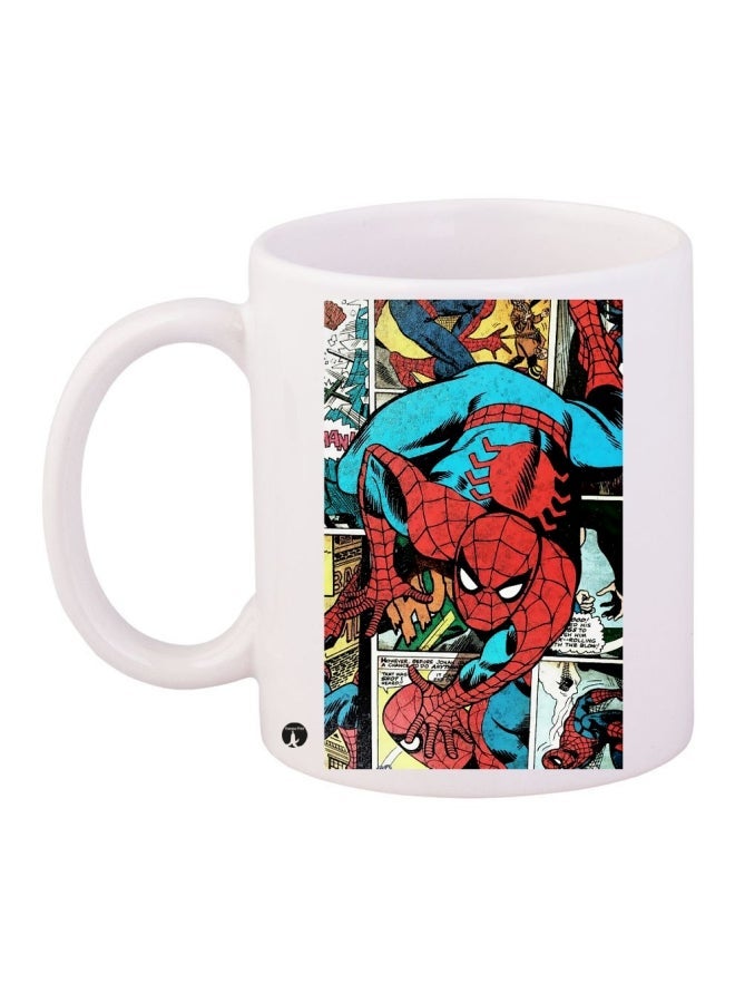 Printed Coffee Mug White/Blue/Red