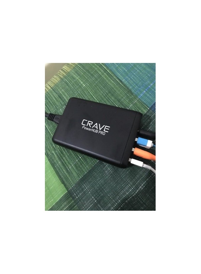 Crave PowerHUB PRO 75W Desktop Charging Hub – 1x USB-C PD, 1x QC 3.0, 2x USB-A – Multi-Device Fast Charger - Image 4