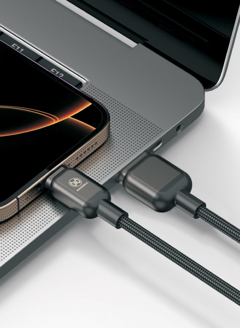 Maxwell Electronics Maxwell Thunder Line Series Fast Charging Cable USB-C Compatible with Lightning 30W Compatible with iPhone 14 Pro Max, 14 Plus, iPhone 13 Pro Max, 13 Pro etc. - Image 2