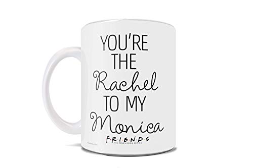 Trend Setters Friends The Television Series – You’re the Rachel to my Monica – OFFICIAL MERCHANDISE - 11 oz White Ceramic Coffee or Tea Mug – Perfect for Gifting or Collecting WMUG1058 - Image 1