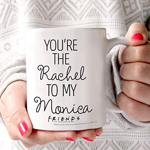 Trend Setters Friends The Television Series – You’re the Rachel to my Monica – OFFICIAL MERCHANDISE - 11 oz White Ceramic Coffee or Tea Mug – Perfect for Gifting or Collecting WMUG1058 - Image 4