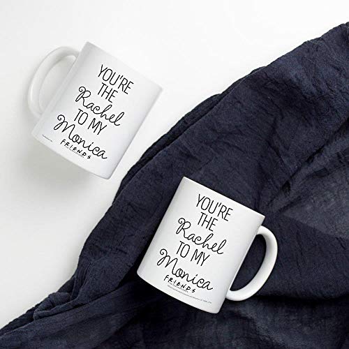 Trend Setters Friends The Television Series – You’re the Rachel to my Monica – OFFICIAL MERCHANDISE - 11 oz White Ceramic Coffee or Tea Mug – Perfect for Gifting or Collecting WMUG1058 - Image 2