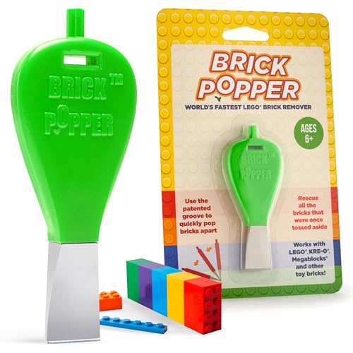 Brick Popper Worlds Fastest Separator Tool Efficient Remover for Kids and Adults Perfect for Ages 6 and Up Essential Brick Tool Lime Green - Image 1