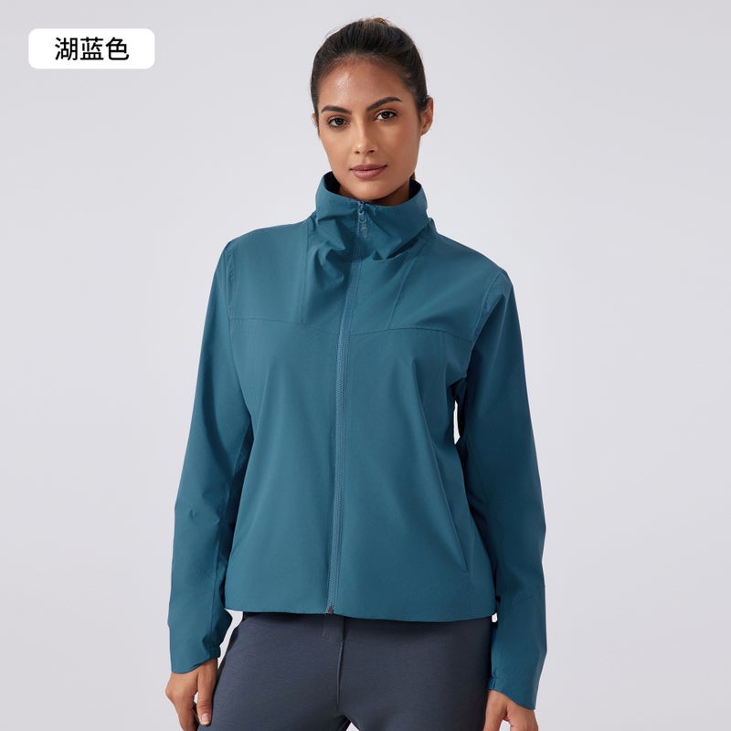 Autumn Winter Windproof Softshell Jacket Womens Sportswear DAW010 Black - Image 3