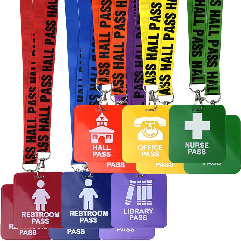 GiftExpress Hall Pass Lanyards and School Passes 12