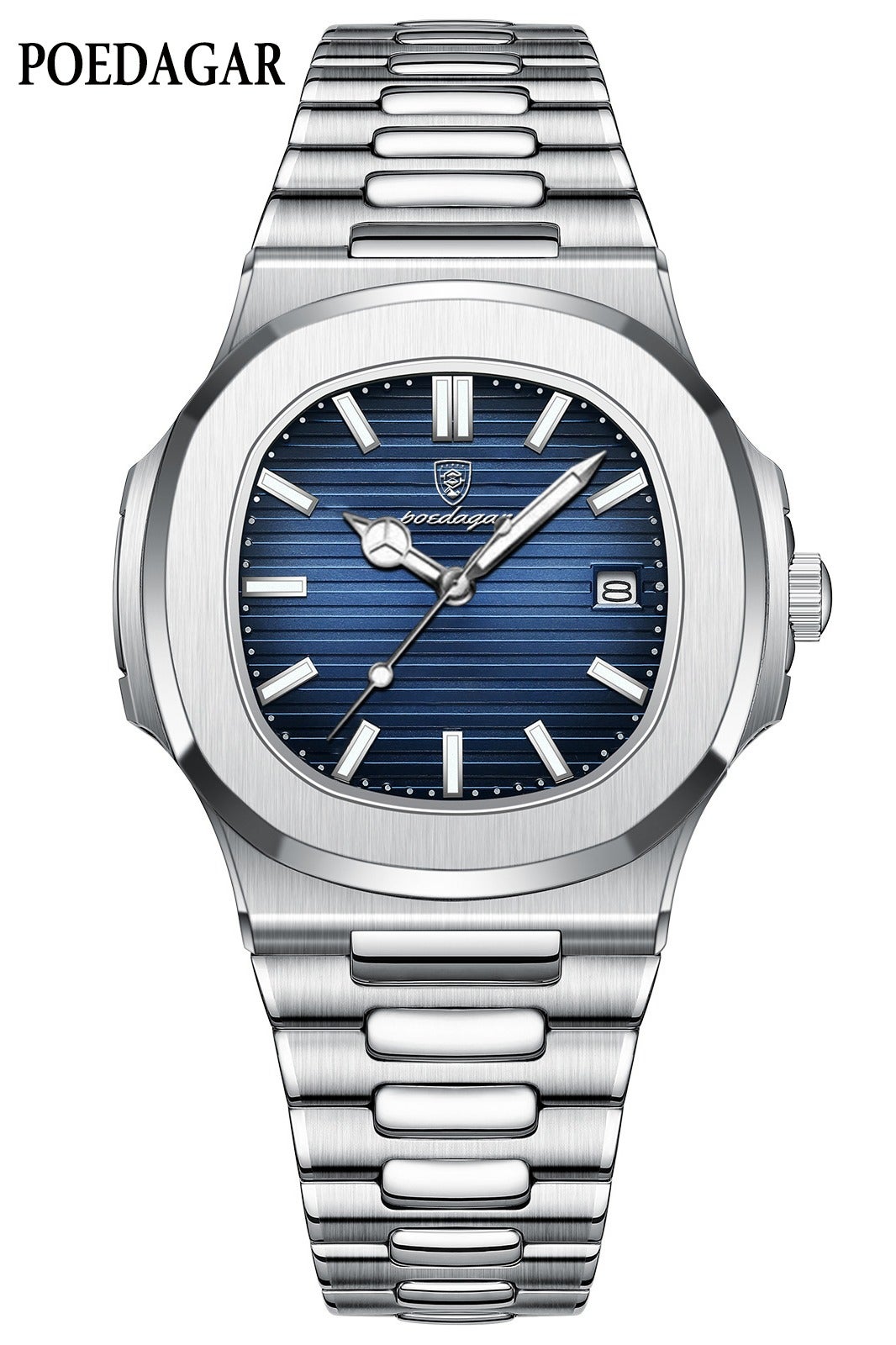 POEDAGAR Man Watch Waterproof Luminous Men's Watch Quartz-41mm