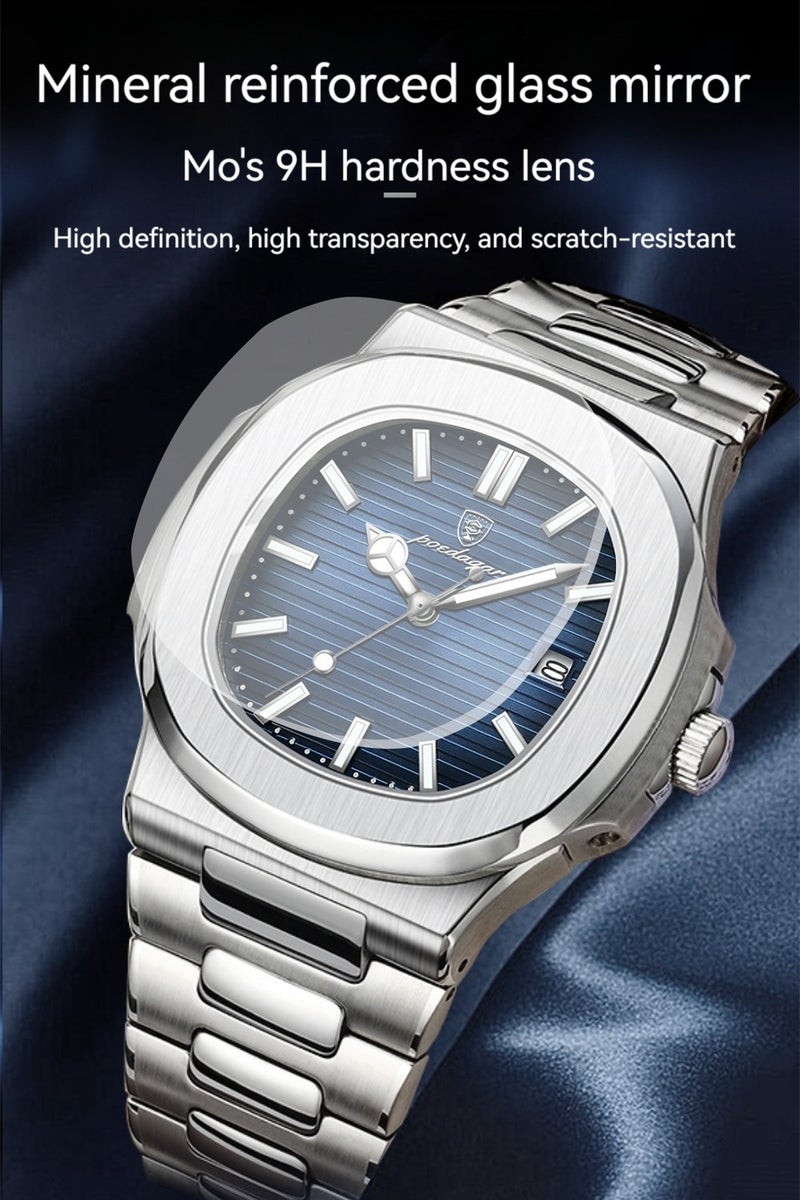 POEDAGAR Man Watch Waterproof Luminous Men's Watch Quartz-41mm - Image 4