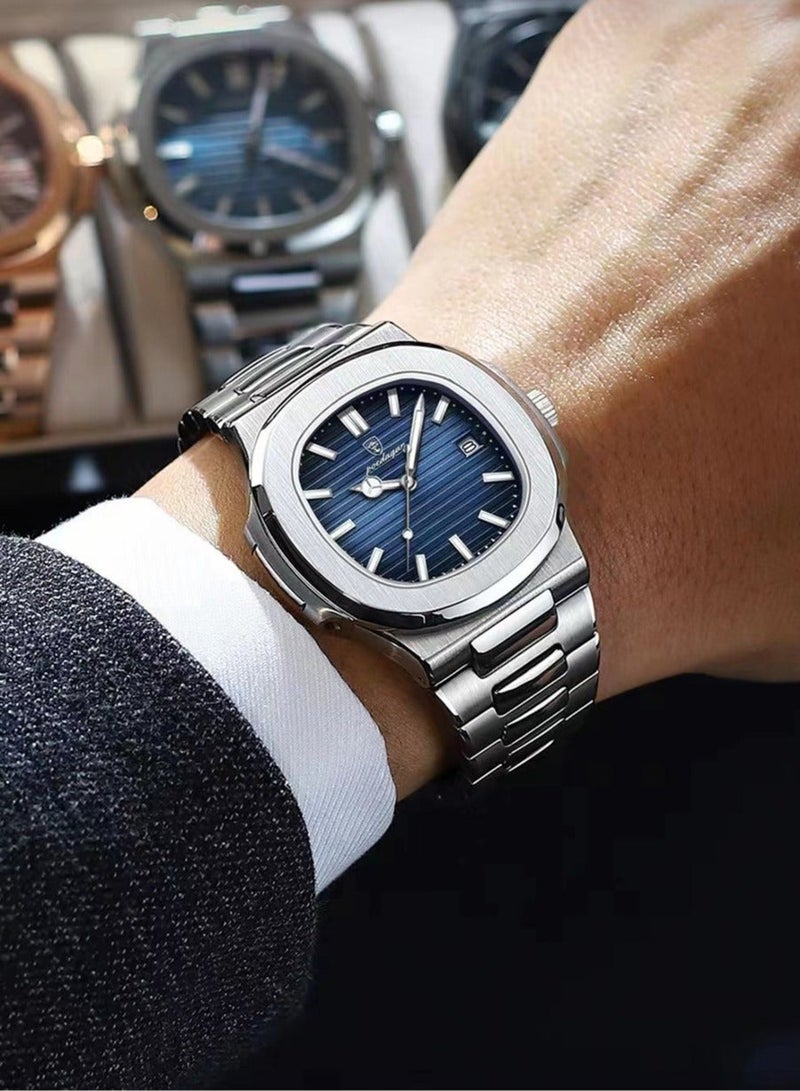 POEDAGAR Man Watch Waterproof Luminous Men's Watch Quartz-41mm - Image 3