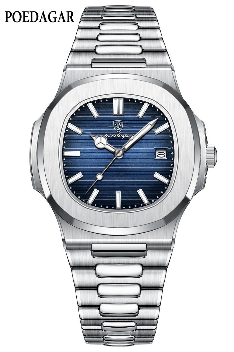 POEDAGAR Man Watch Waterproof Luminous Men's Watch Quartz-41mm - Image 2