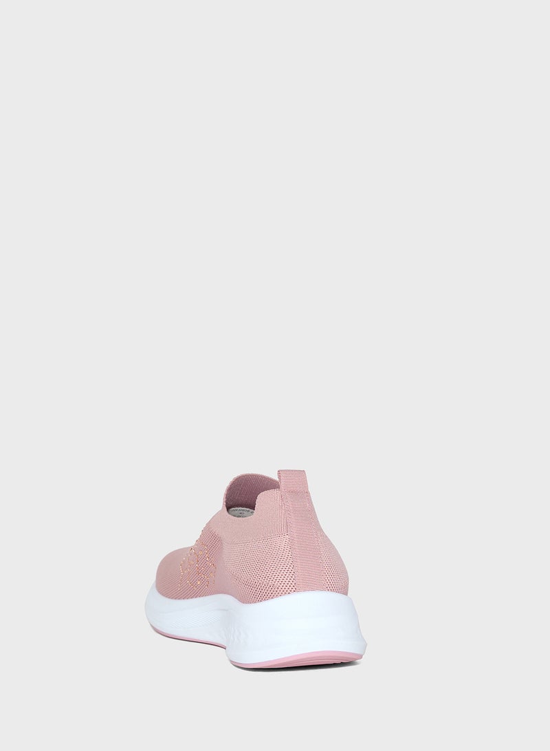 Ginger Diamante Knit Slip On Comfort Shoe  - Image 2