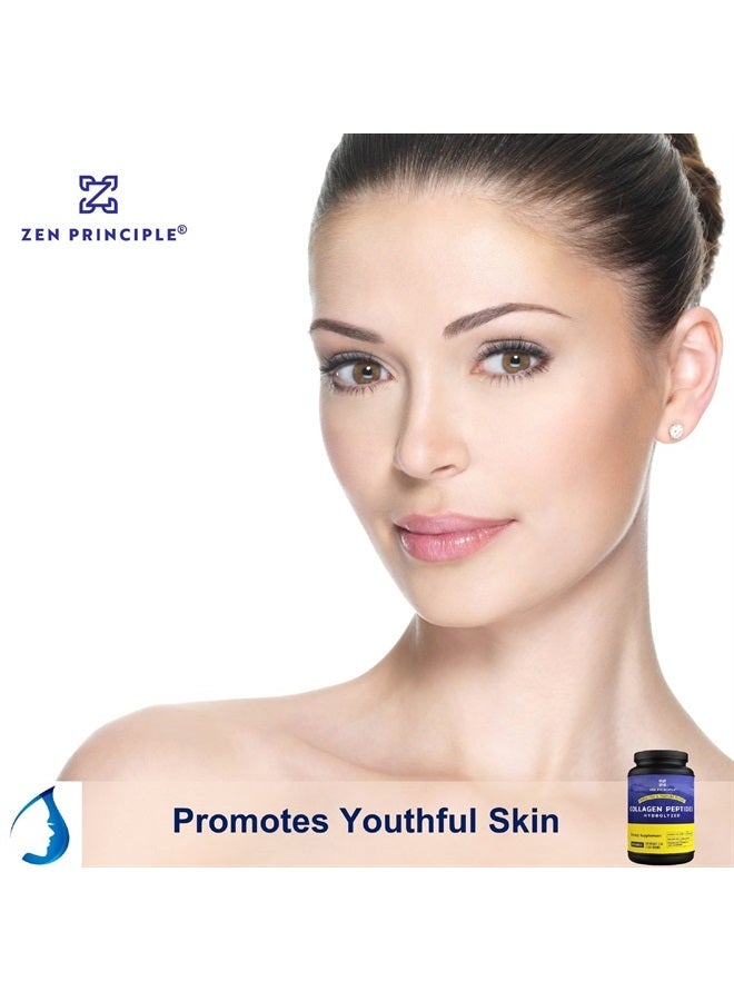 Zen Principle EXTRA LARGE Grass-Fed Collagen Peptides 3 lb. Custom Anti-Aging Hydrolyzed Protein Powder for Healthy Hair, Skin, Joints & Nails. Paleo and Keto Friendly, GMO and Gluten Free, Pasture-Raised Bovine. - Image 3